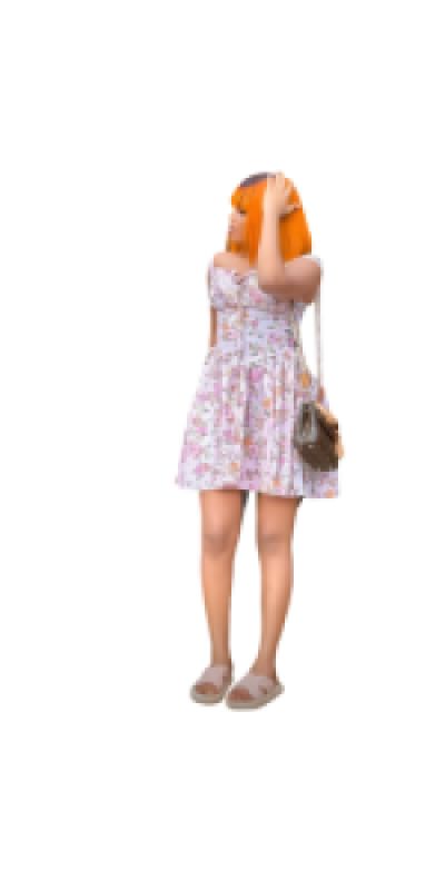 Women's floral midi dress