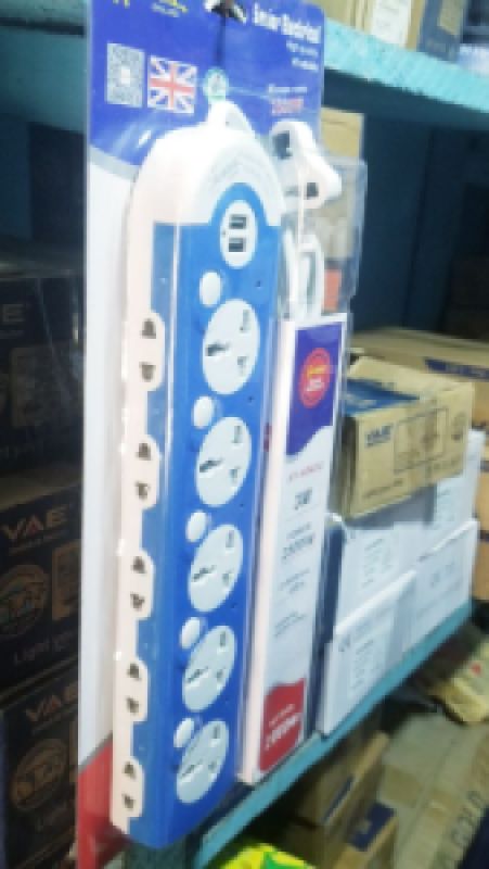 Multi Socket Power Extension Strip with Surge Protection