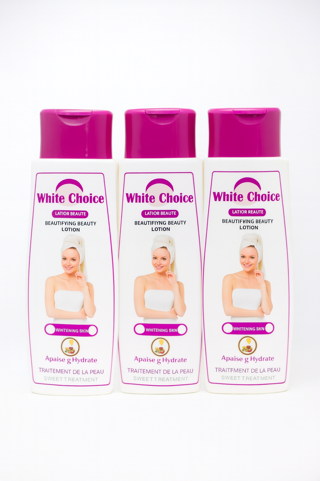White choice body lotion