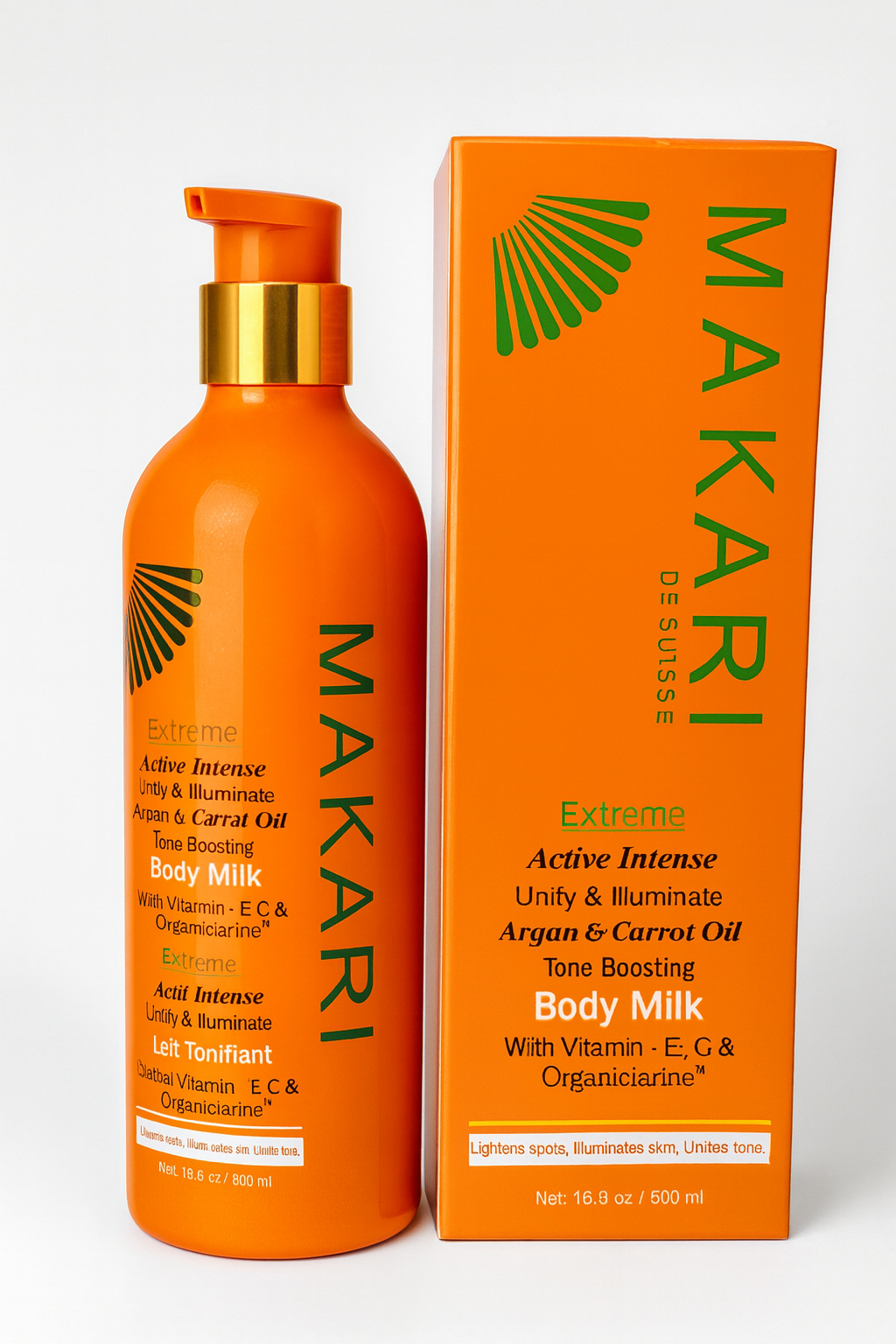 Makari De Suisse tone boosting body milk
