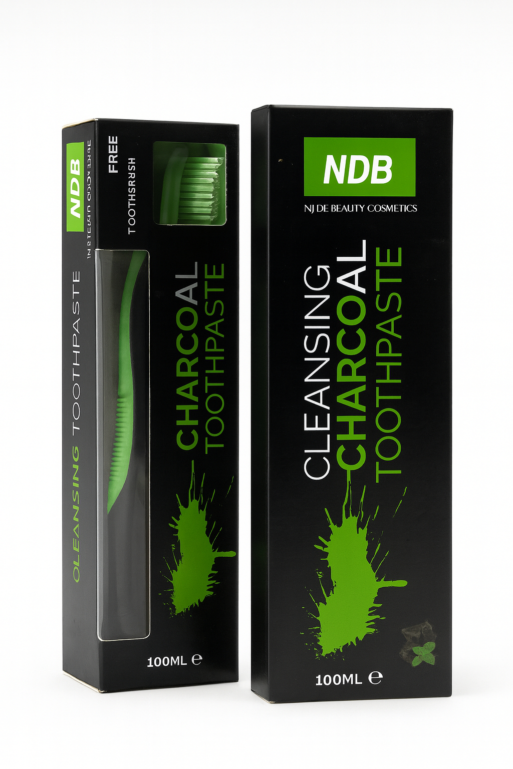 CLEANSING CHARCOAL TOOTHPASTE WITH FREE TOOTH BRUSH