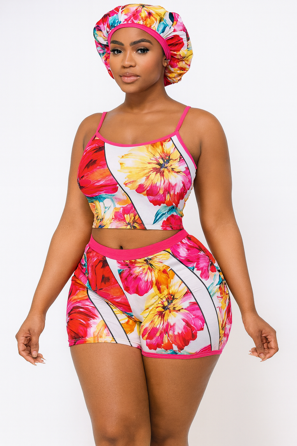 Quality 3 Piece ladies night wear and Satin Sleep Bonnet