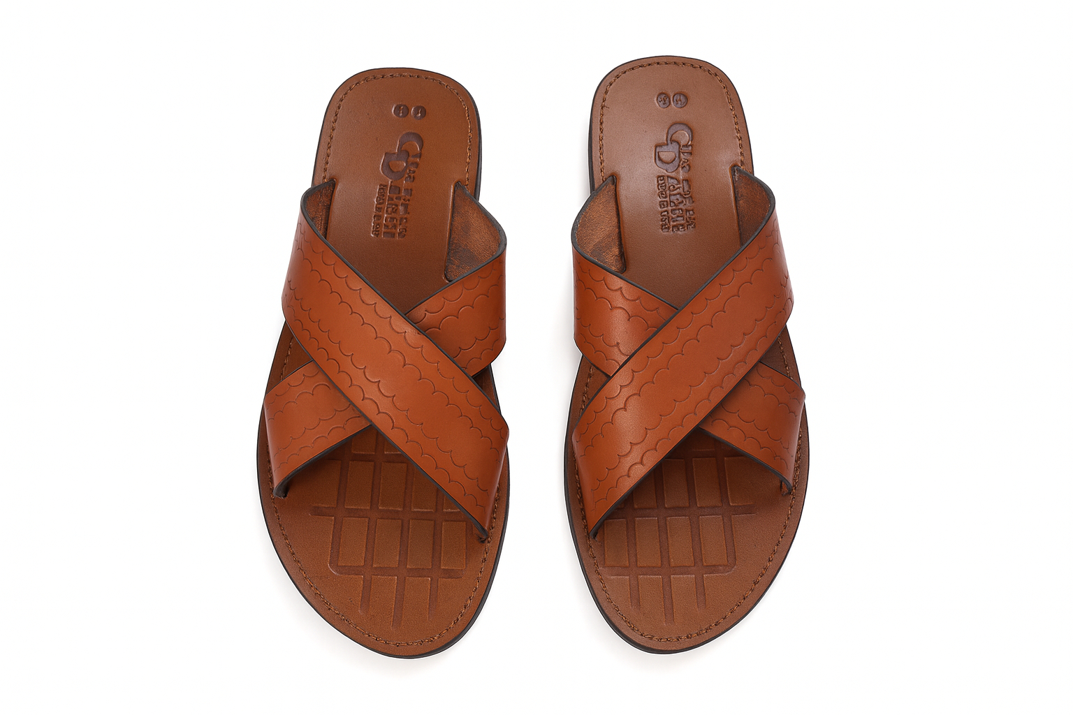Handcrafted Leather Cross Strap Sandal