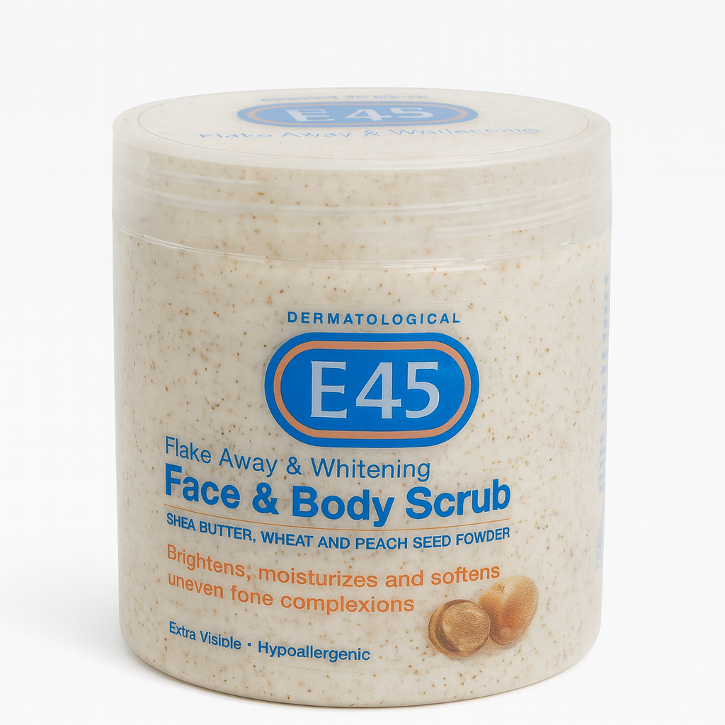 E45 face and body scrub