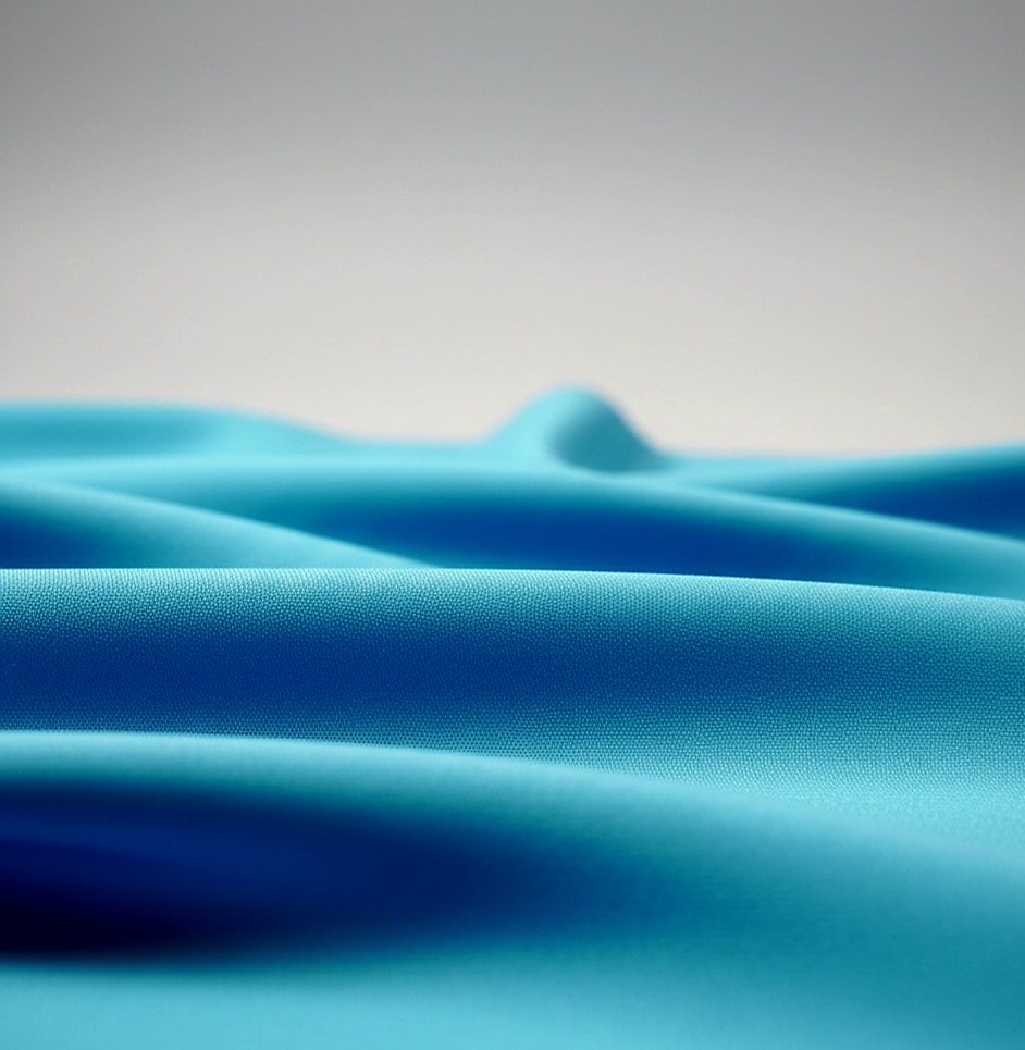 Torquise Blue Original Quality Italian Manteko Fabric