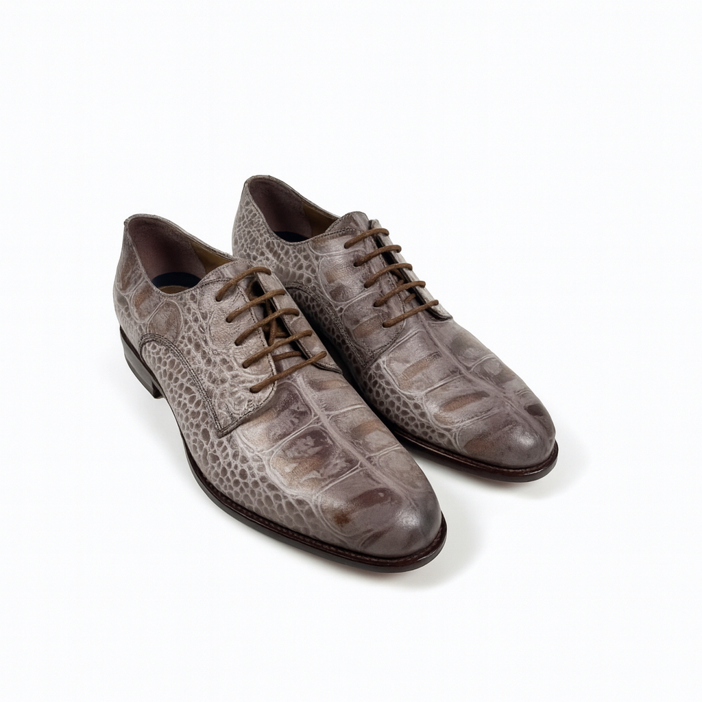 Luxury Men Crocodile Pattern Leather Formal Shoes