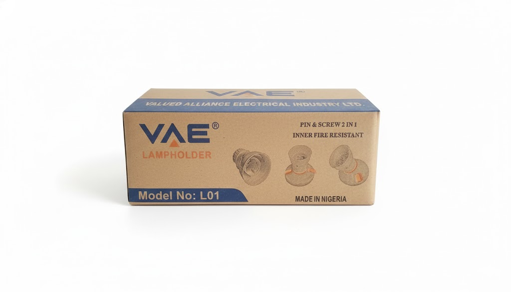 Plastic Light Bulb Holder with Ventilation Pin and Screw 2 in 1Slots