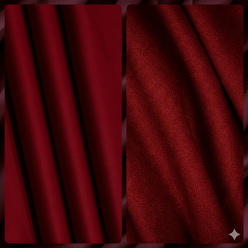 Wine Color Italian High Quality Virgin Wool 250S