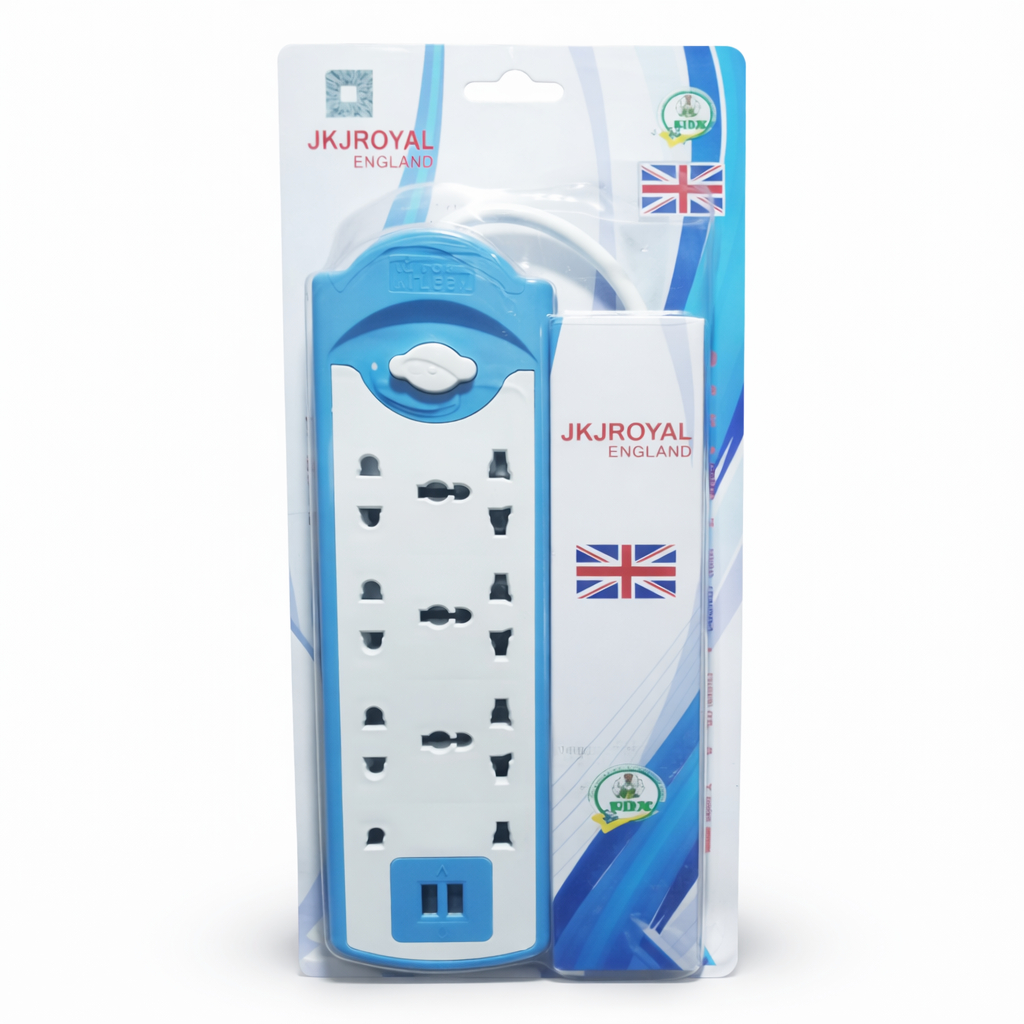 JK England Multi Socket Power Extension Board with USB Ports