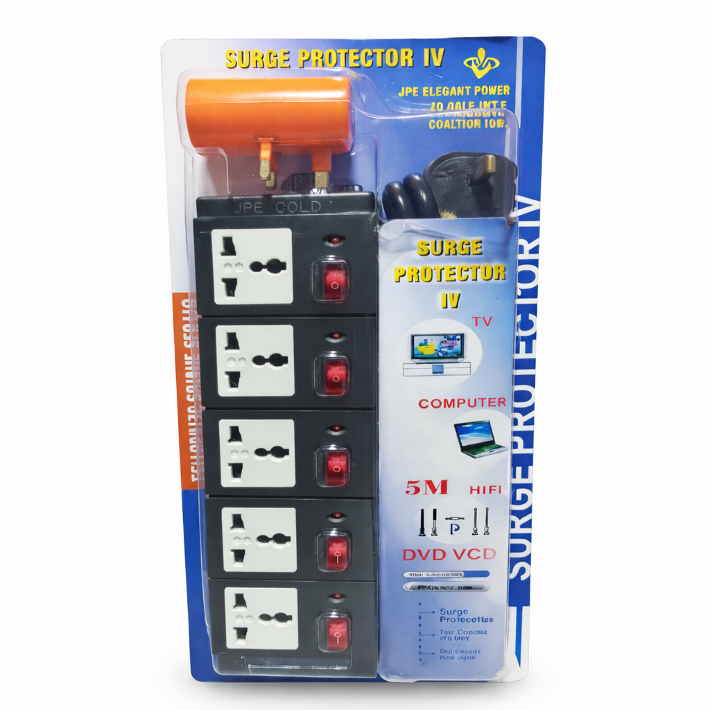 Surge Protector IV With 5 Universal Sockets