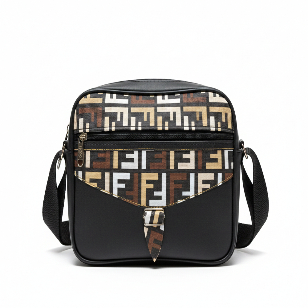 Crossbody Sling Bag with Multicolored pattern