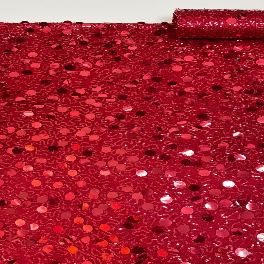 Stylish Velvet Sequence Lace Material