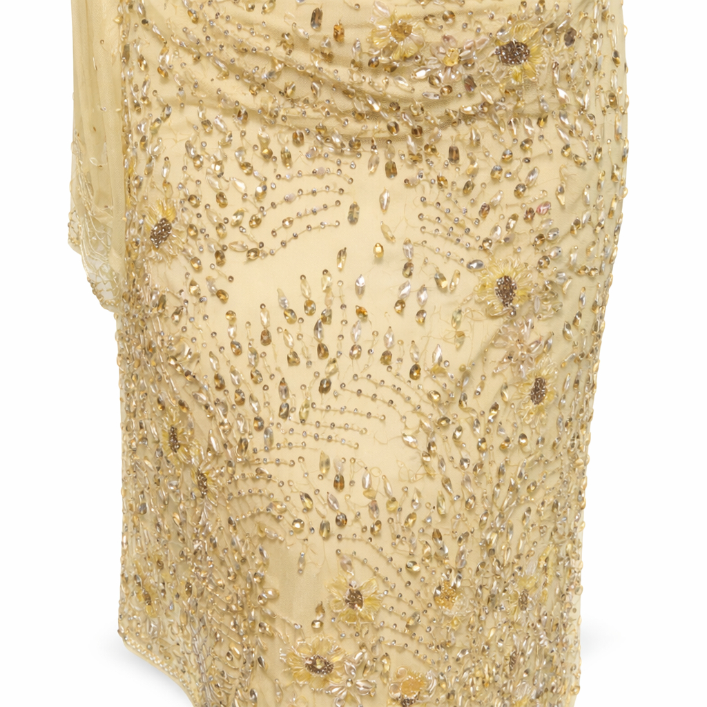 Quality Cream colour Indian George lace fabric