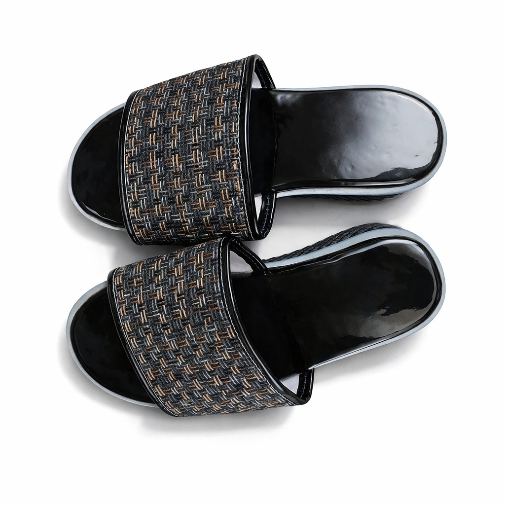 Quality Slip On Woven Strap Sandals