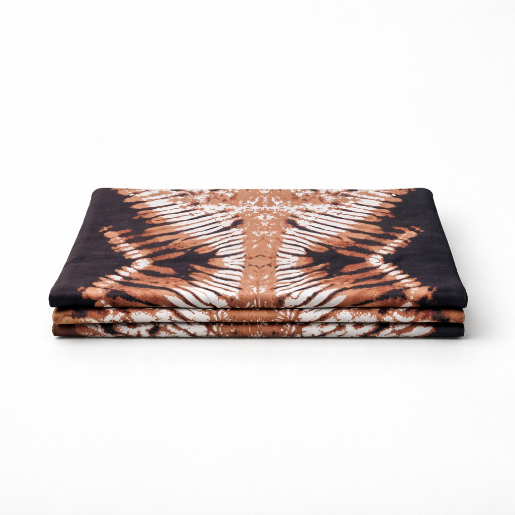 Quality Artisanal Skeleton Tie Dye Patterned Fabric