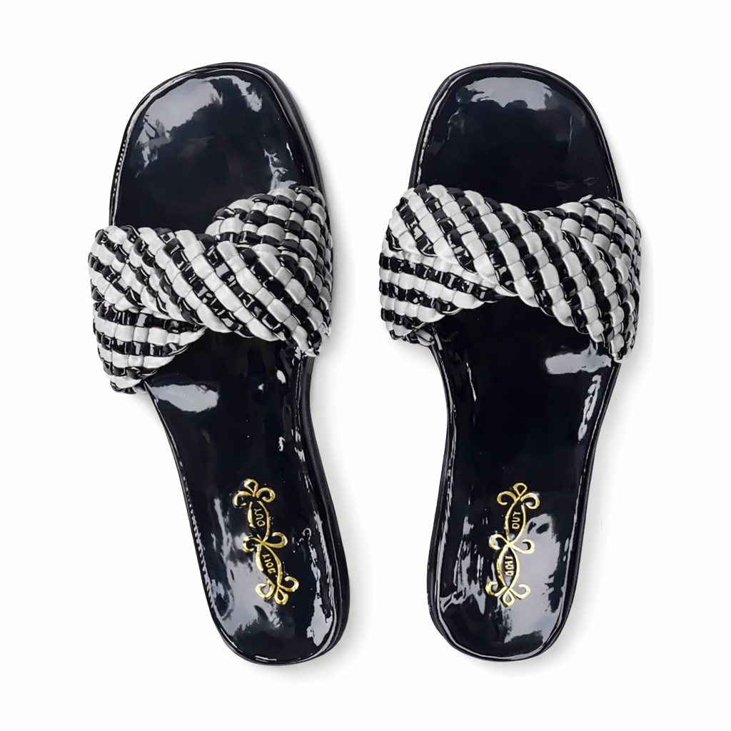 Quality Women Woven Strap Slip on Sandals