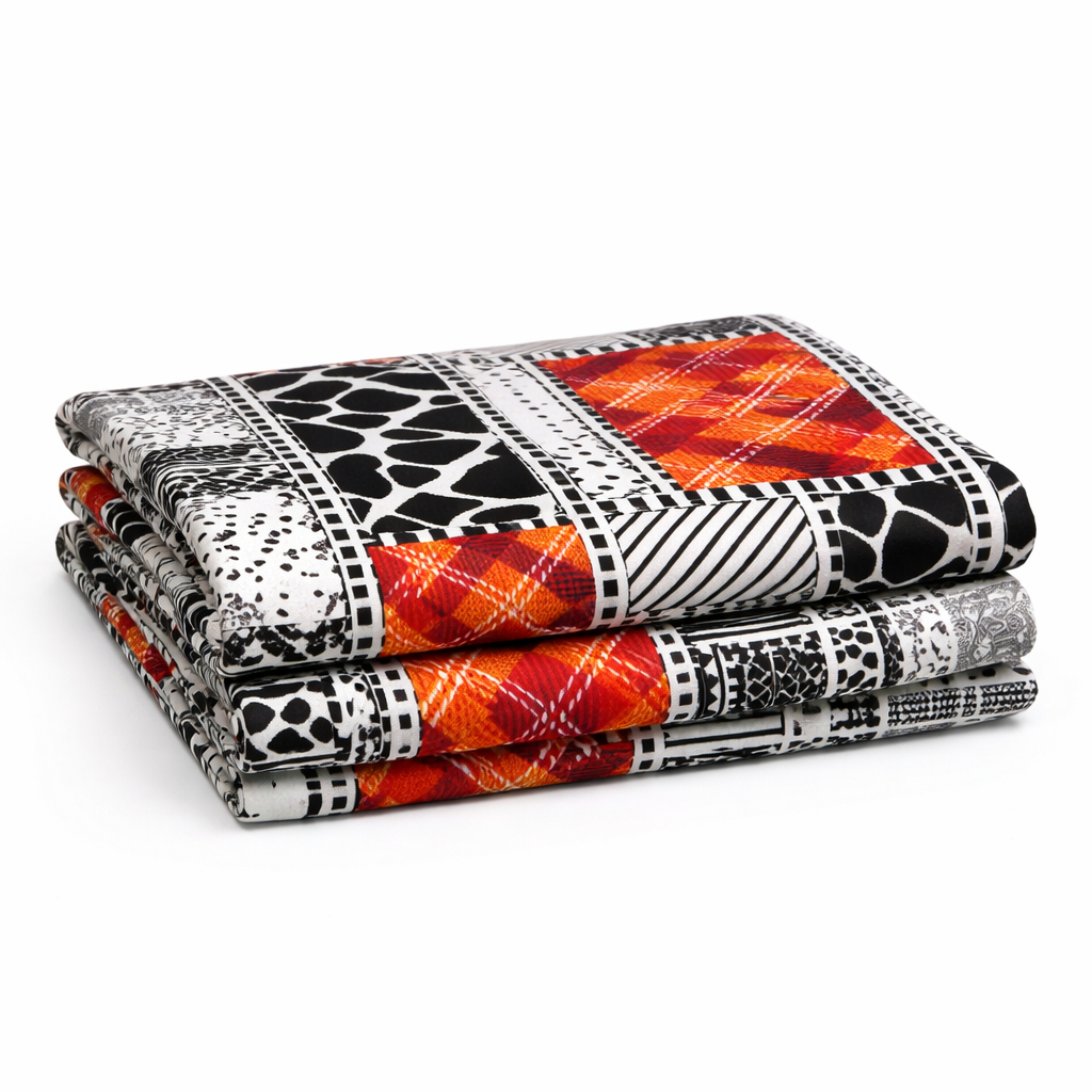 Multicolor Geometric Print Fabric