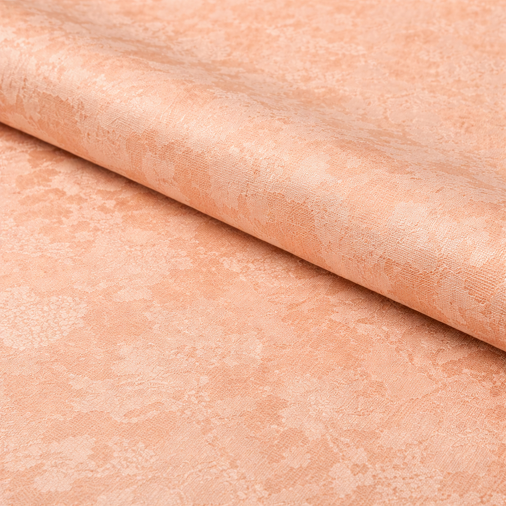 Peach lightweight Jacquard Fabric
