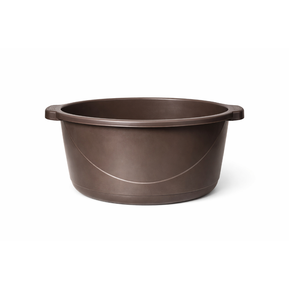 Durable dark Brown Plastic Wash Basin