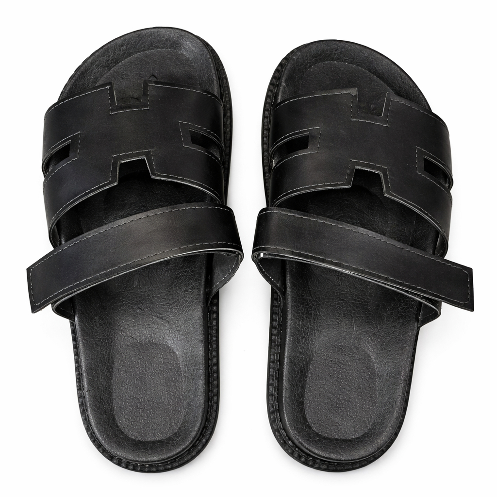 Adjustable Strap Open Toe Flat Sandals