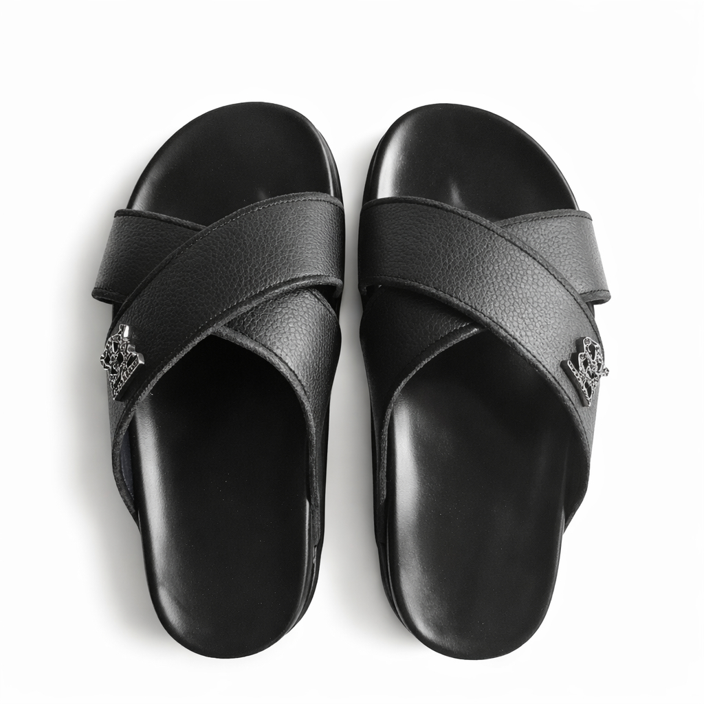 Men Leather Palm Slippers