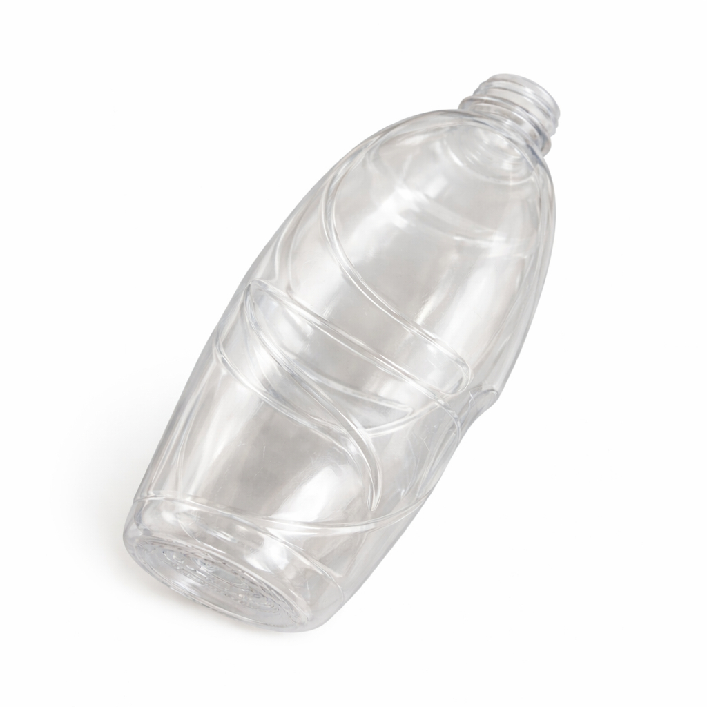 Clear Ergonomic Plastic Bottle with Swirl Design(multi purpose pet bottle)