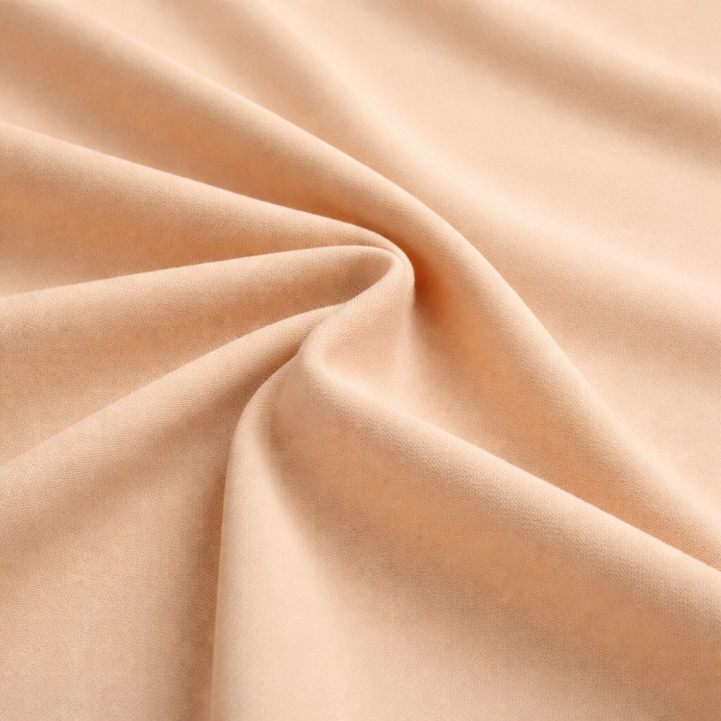 Premium Natural Beige Smooth Grain Leather Classic Nude Finish