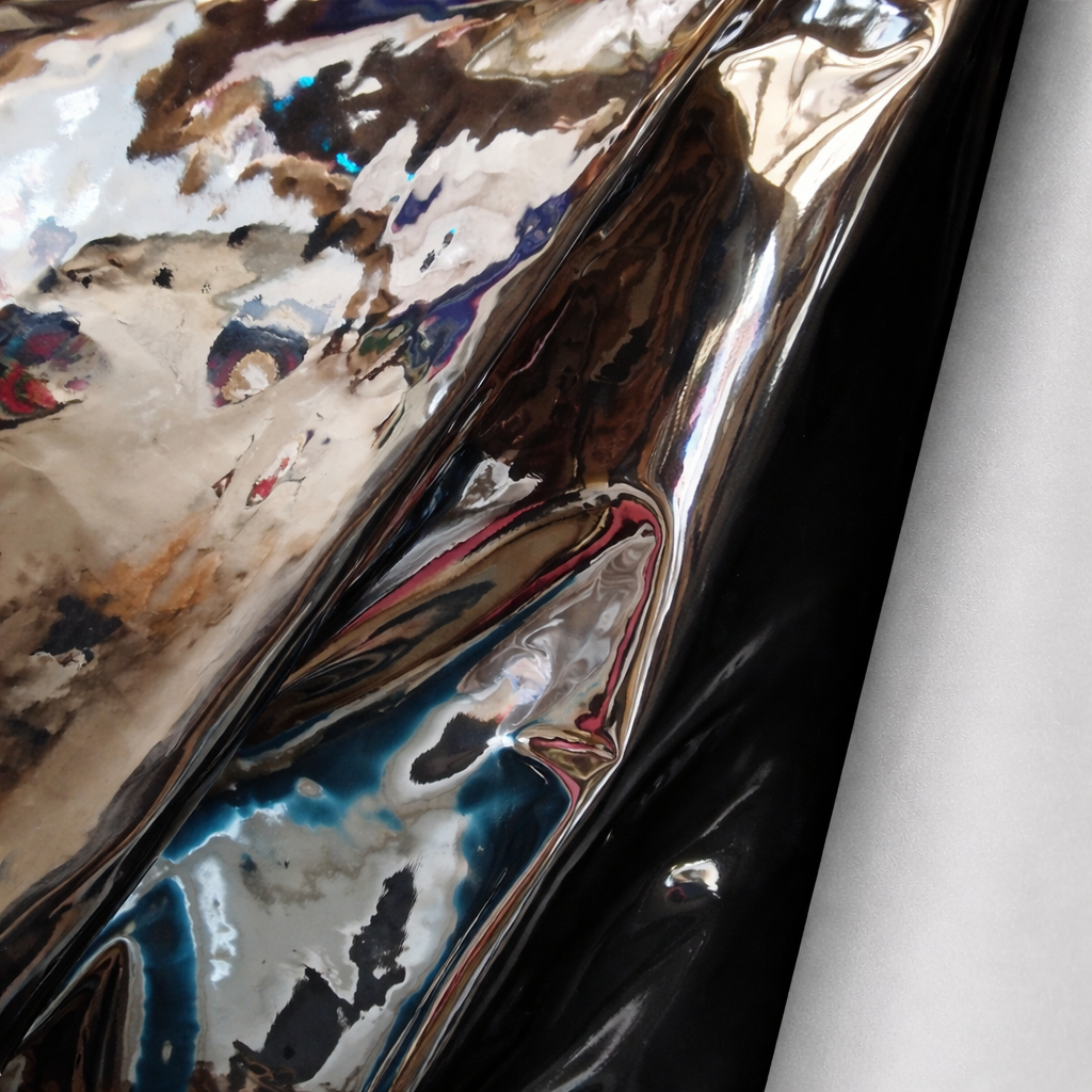 Premium Metallic Mirror PVC Leather Material