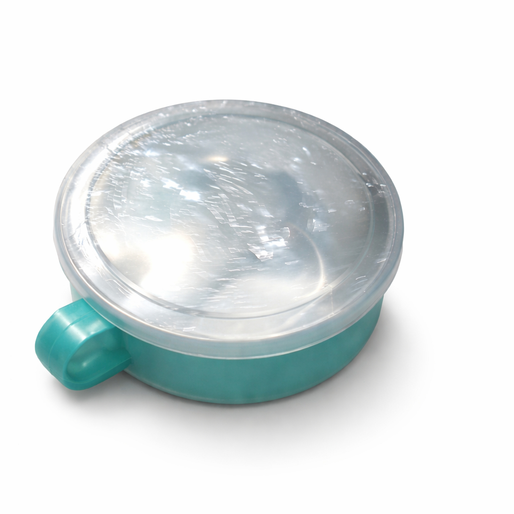 Plastic Food Storage Bowl with Transparent Lid