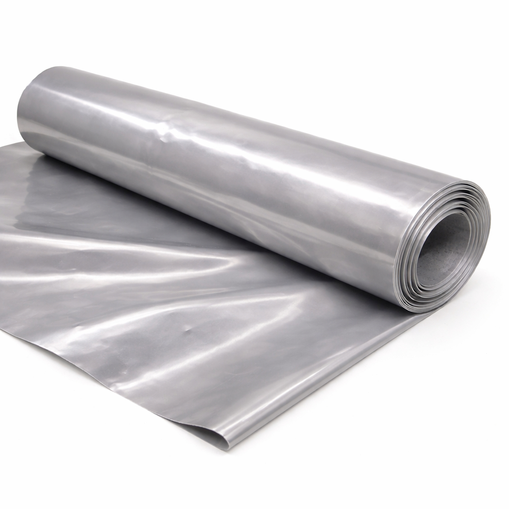 Premium Silver Metallic Mirror PVC Leather For Bags Shoes & Accessories