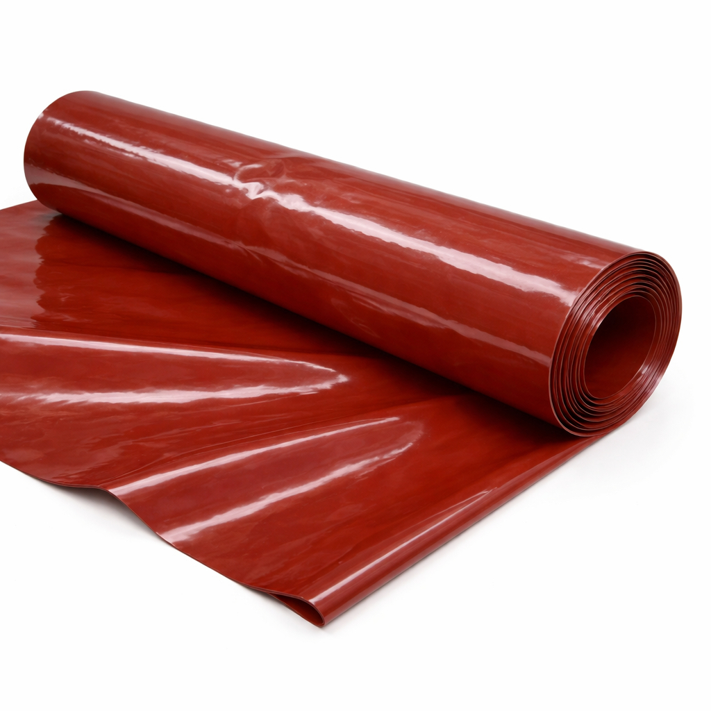 Premium Wine Red PVC Synthetic Leather Material