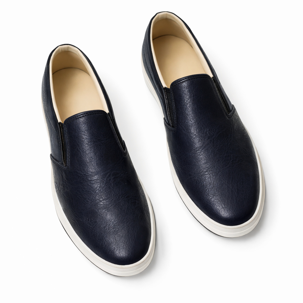 Men Slip On Casual Loafer shoe with White Sole