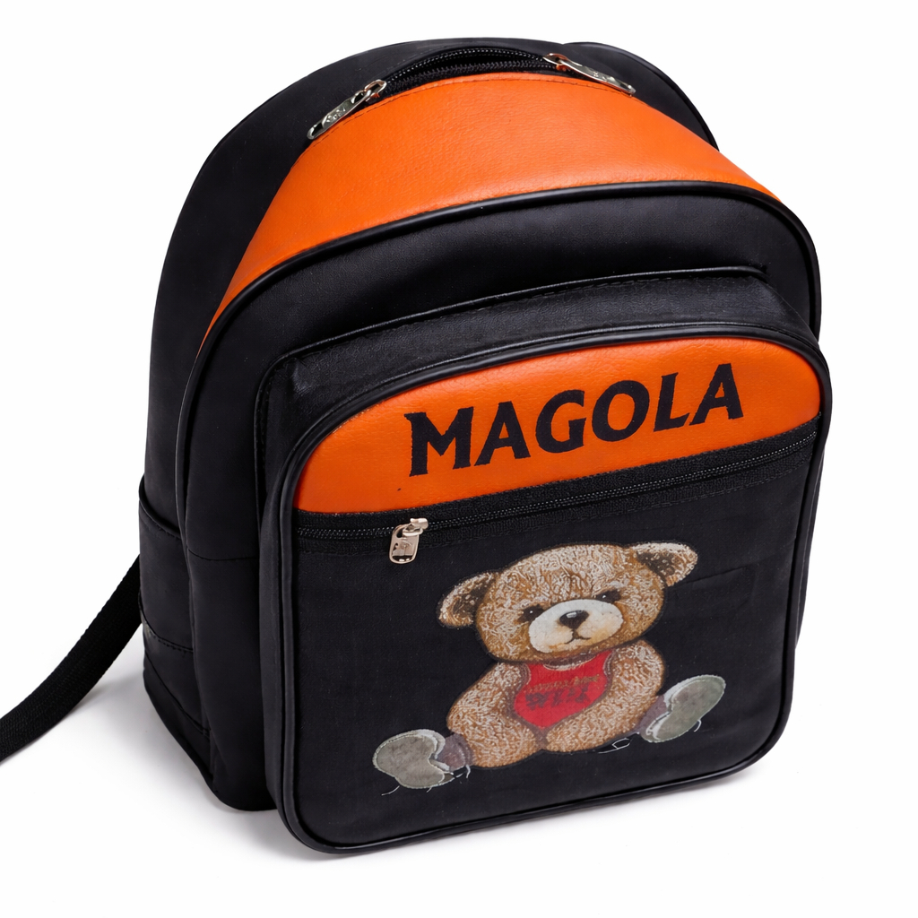 Kids Cartoon Print School Backpack with Front Pocket