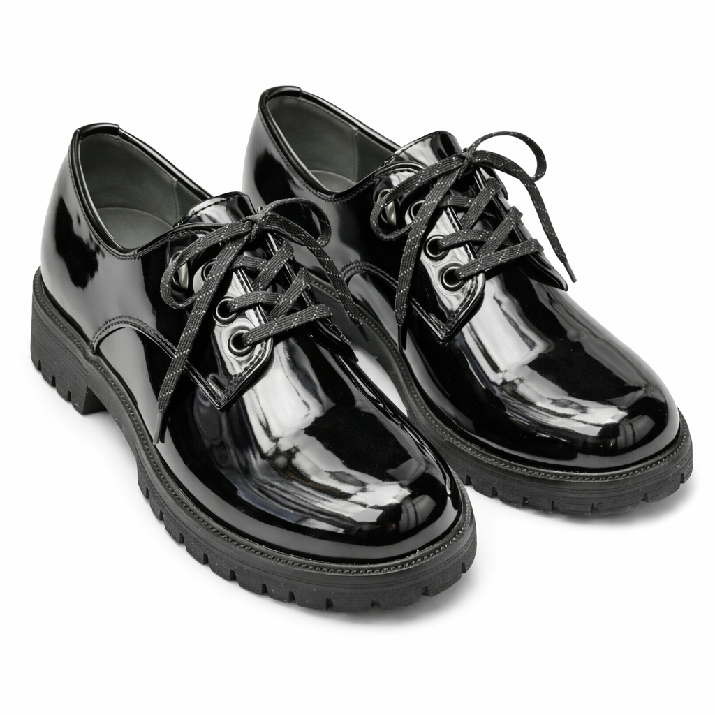 Midnight Gloss Patent Derby Shoe