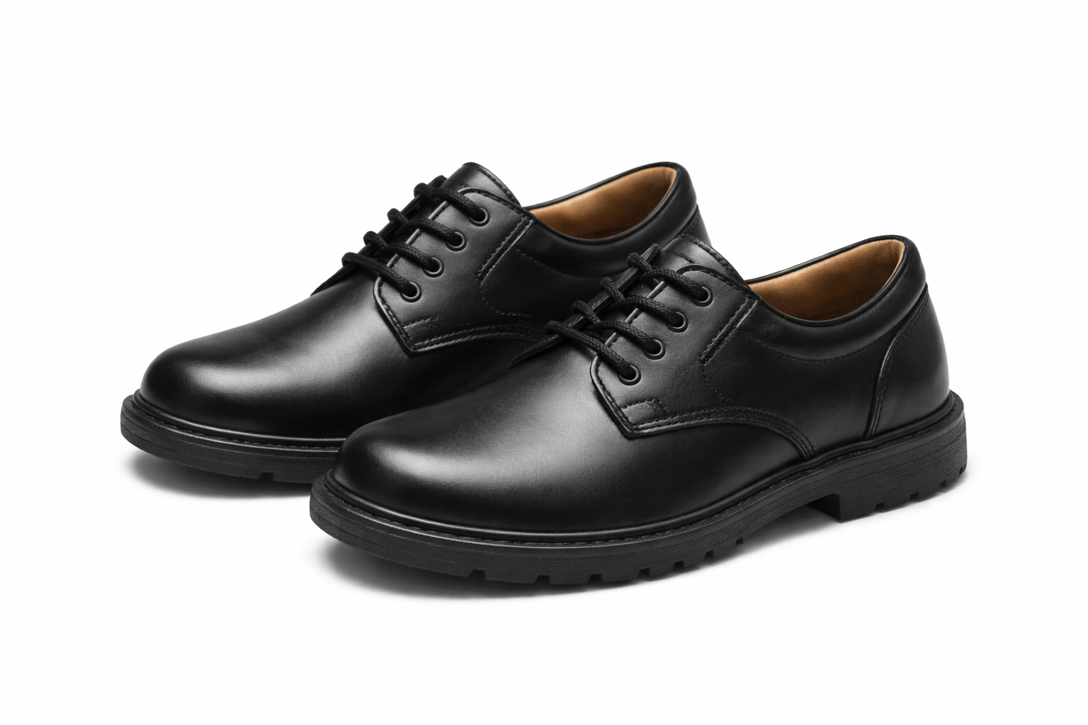 Male Leather School Shoes