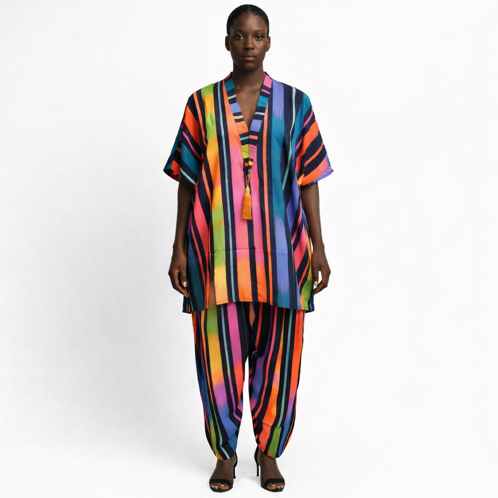 Rainbow Luxe Striped Lounge Set