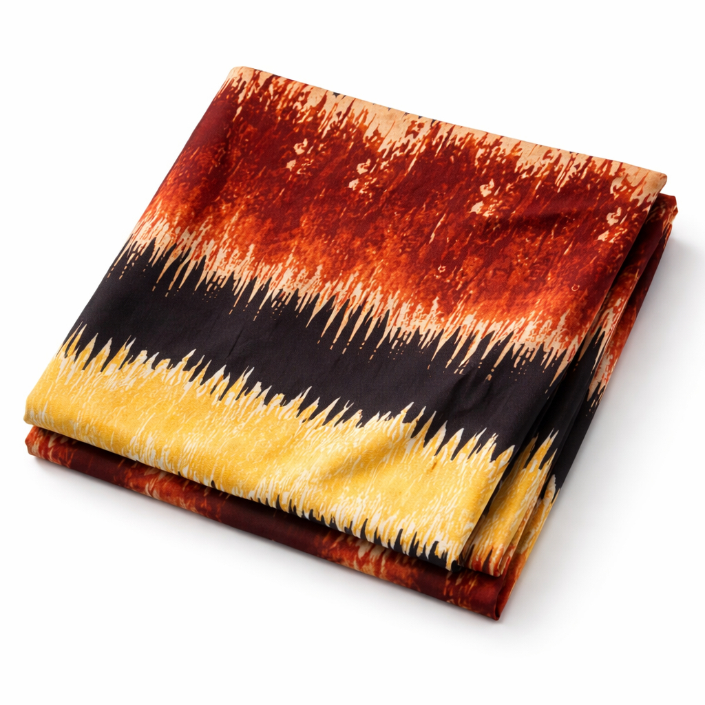 Abstract Earth Tone vintage Patterned Fabric