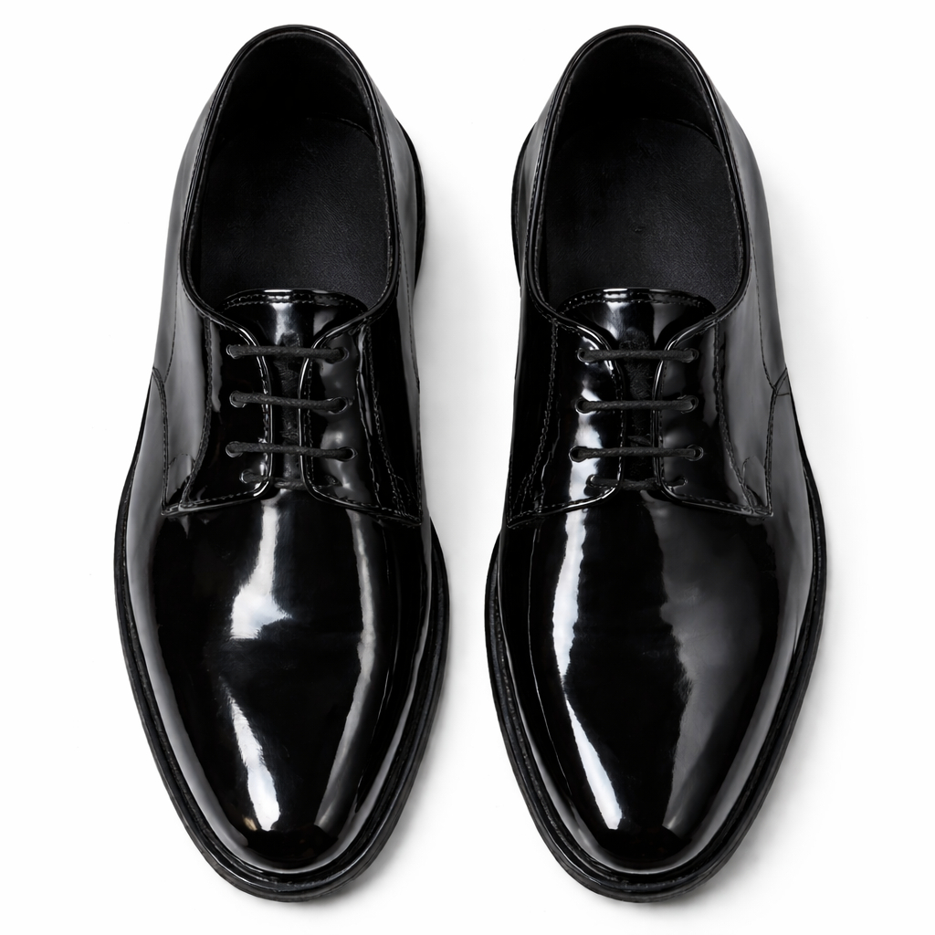 Mens Glossy Lace Up Formal Dress Shoe