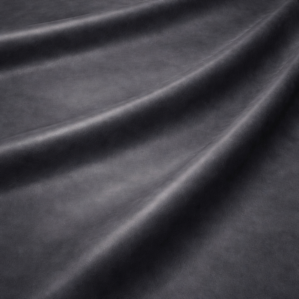 Premium Charcoal Smooth Grain Leather