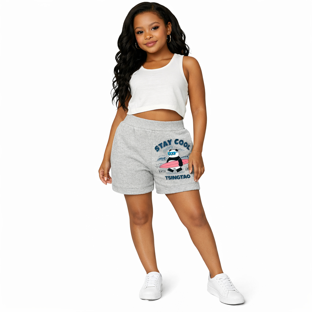 Elastic Waist Casual Sweat Shorts for Boys and Girls