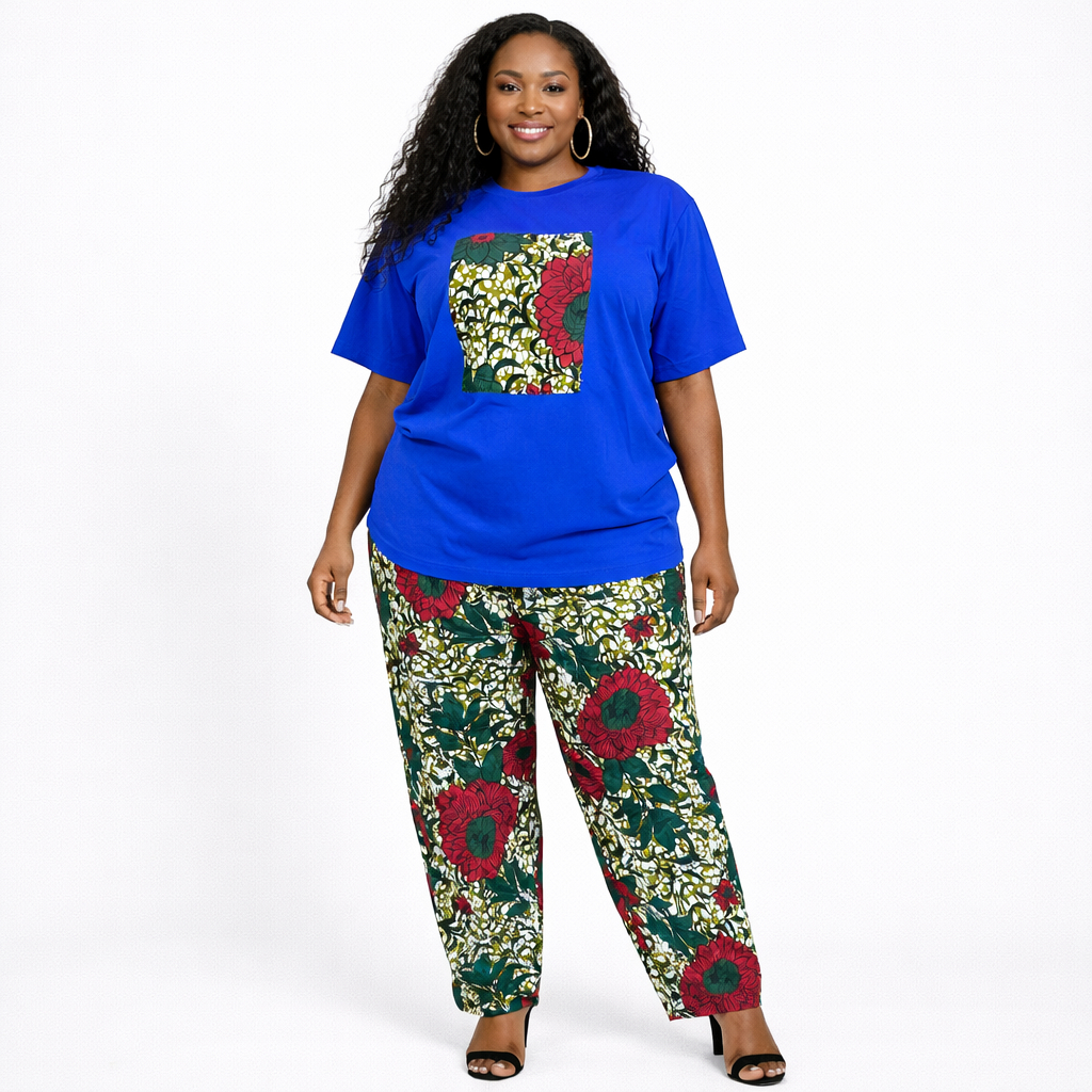 Ladies Ankara Print Two Piece Set