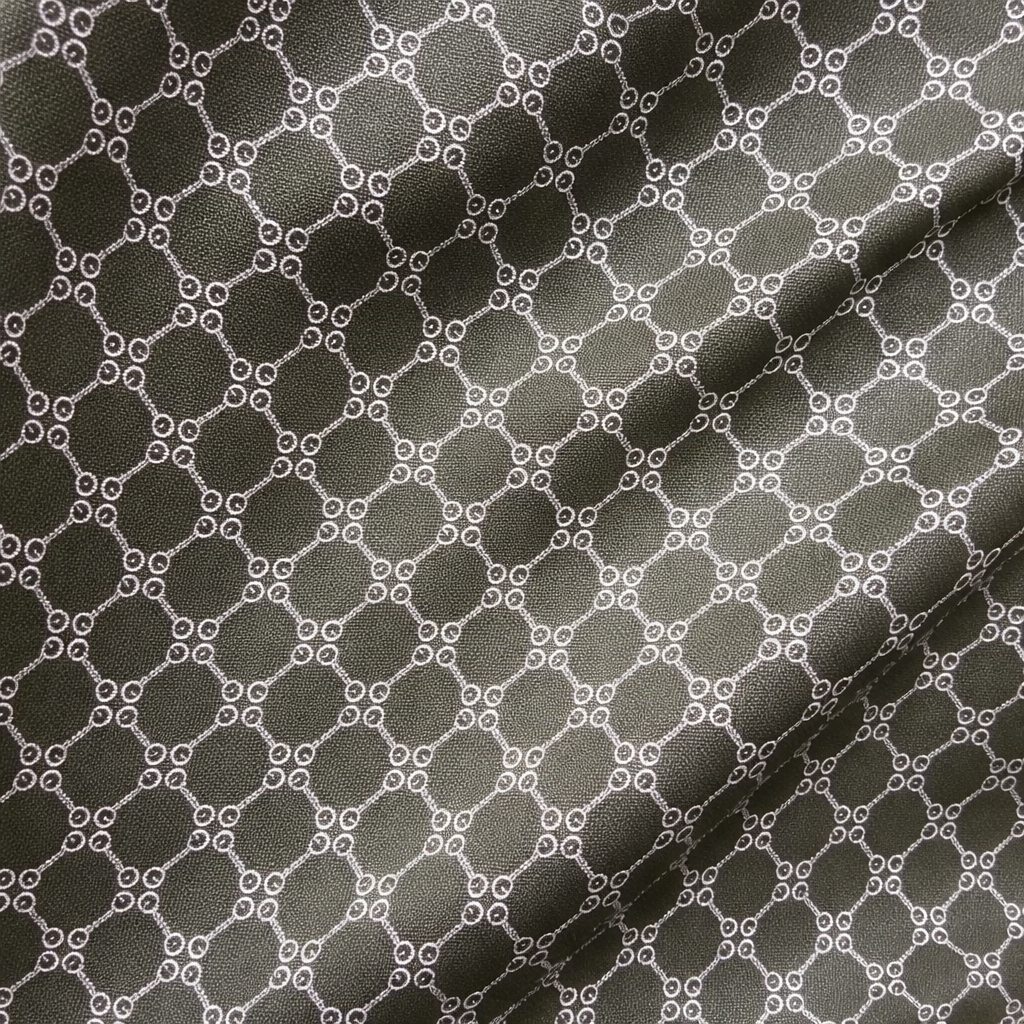 Geometric Pattern Synthetic Leather Fabric