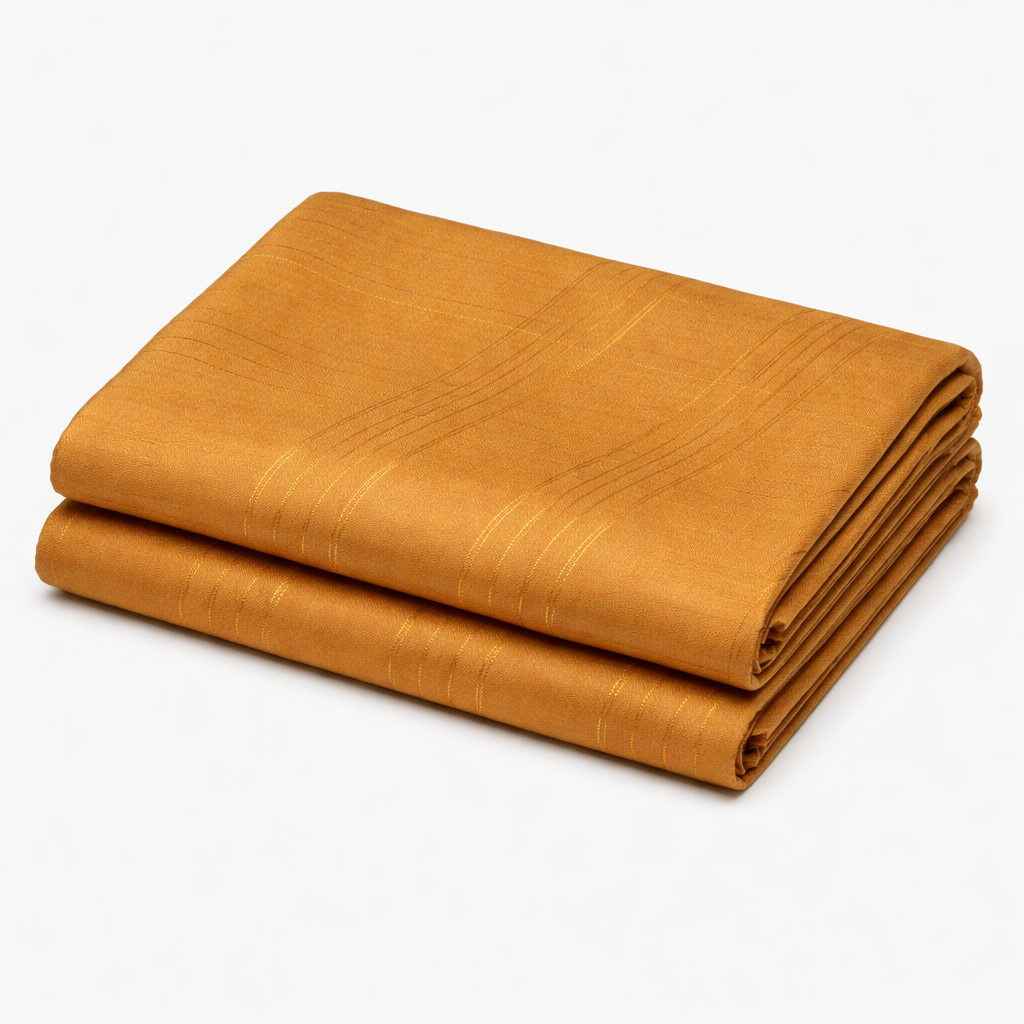 Mustard Gold Pinstripe Fabric Material