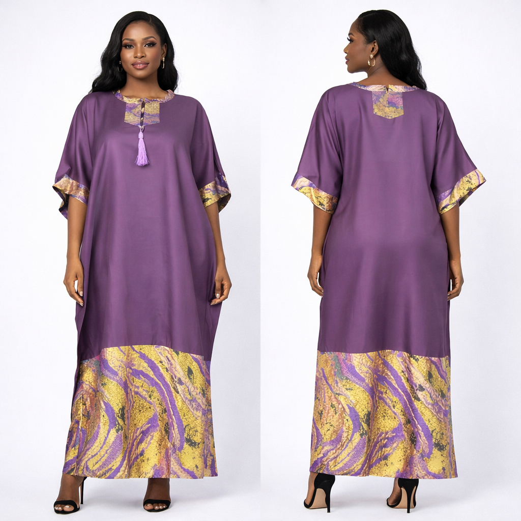 Women Elegant Long Kaftan Maxi Dress
