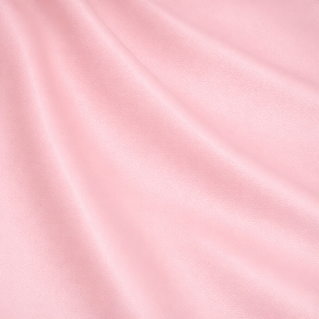 Pastel Pink Smooth PU Leather Material
