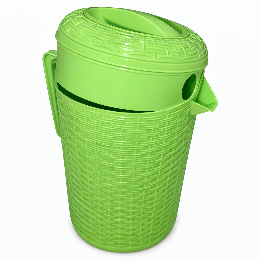 Plastic Kitchen Water Jug with Lid and Pour Spout