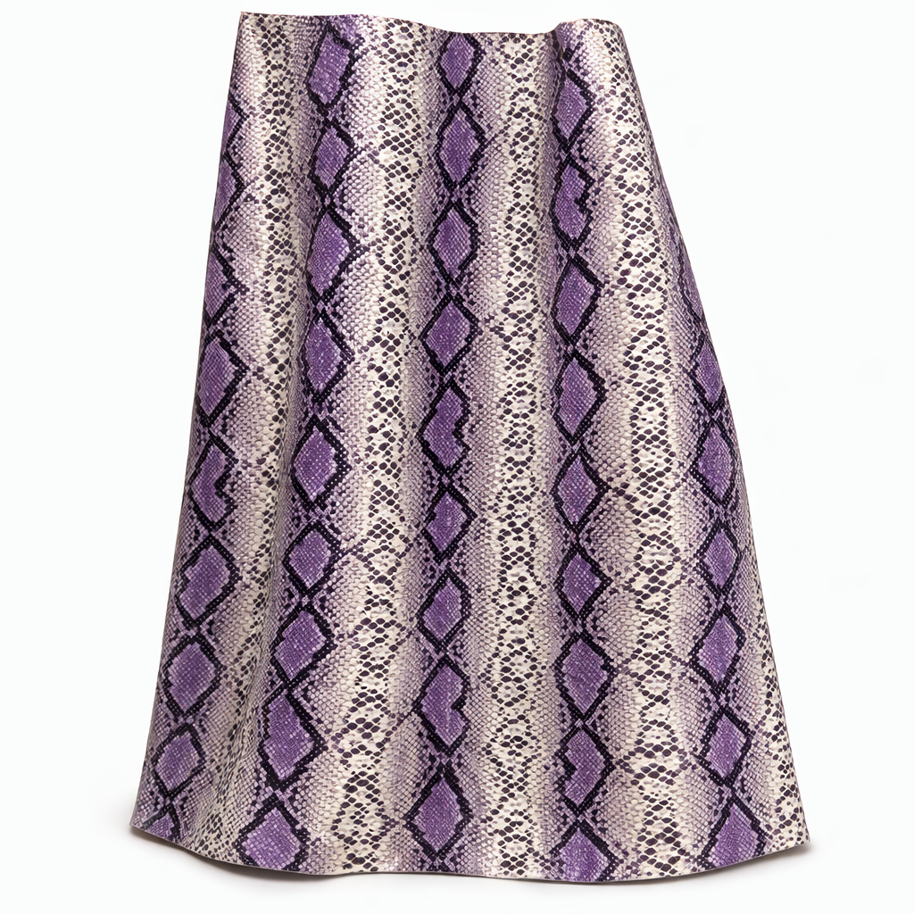 Snakeskin Pattern Synthetic Leather Fabric  PU Upholstery Material
