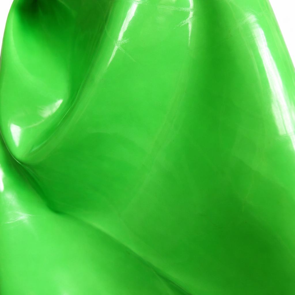 Glossy Lime Green Synthetic Leather Fabric