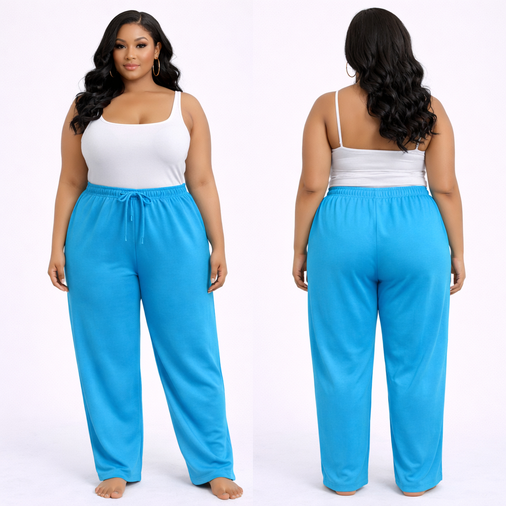 Women Blue Print Jogger Pants