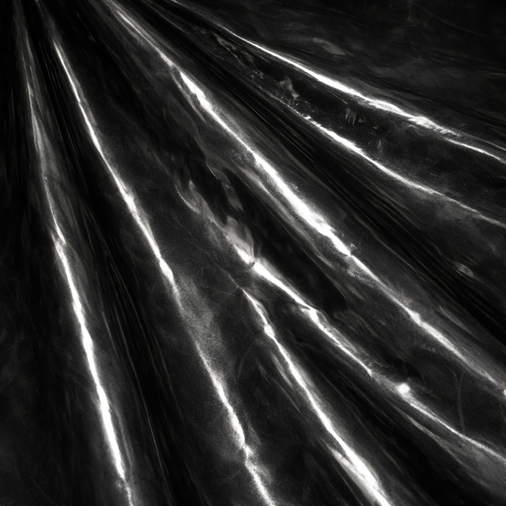 Glossy Black Faux Leather Upholstery Fabric